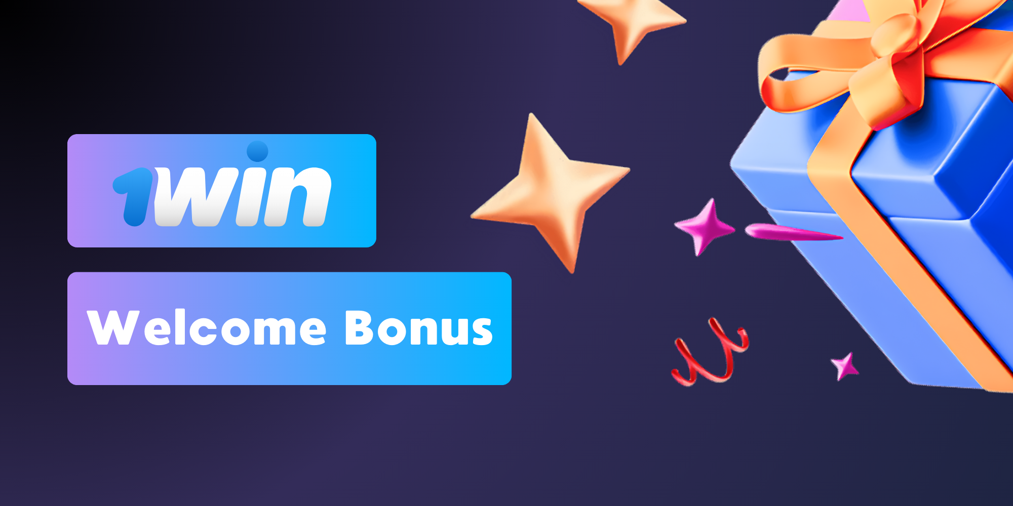All new registered users receive a special welcome bonus from 1win
