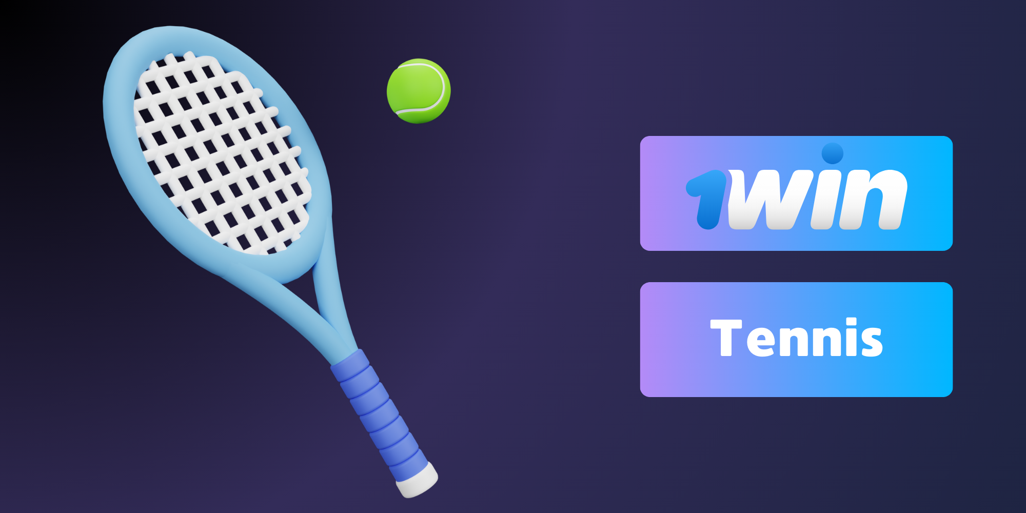 1win covers various tennis events that Indian players can bet on