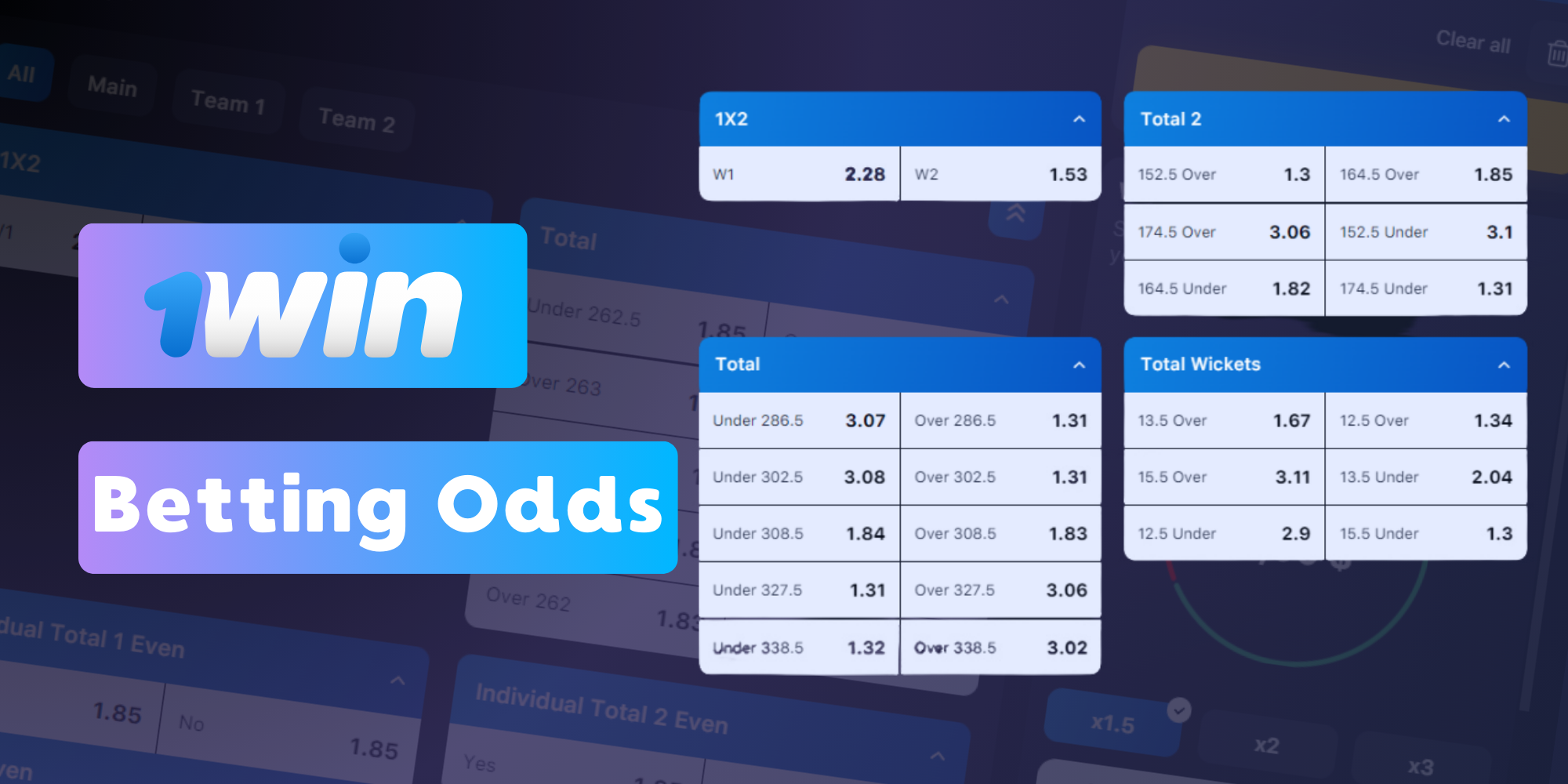 1win offers some of the best odds