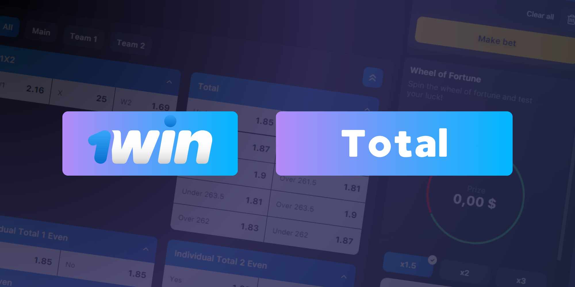 Bets on the total number of soccer goals scored or the total number of rounds in a boxing match