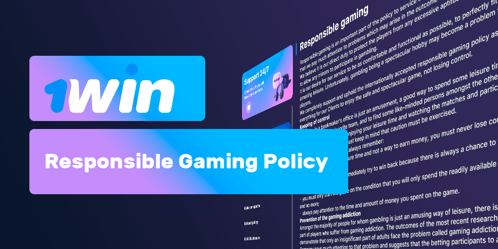 Responsible gaming policy