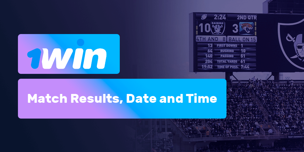 Match results, date and time