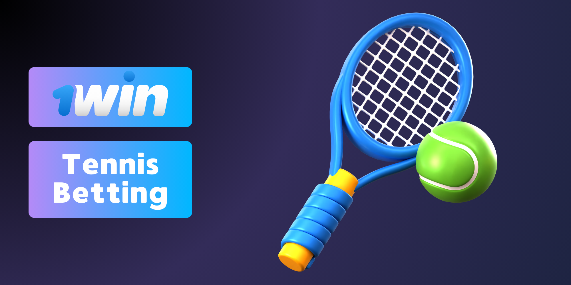 Tennis betting is available for Indian players at 1Win