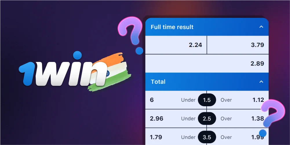 1win offers a wide range of betting options to suit players from India